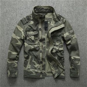 Herrjackor casual wear mens överdimensionerade camo sportkläder tjocka denim män övergripande grön militär vinter kamouflage kappa male xxl 220929