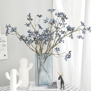 Decorative Flowers Fake Plant Artificial Berries Simulation Wild Fruit Pretend Bouquet Wire Plastic Wedding Pography Props Foam Home