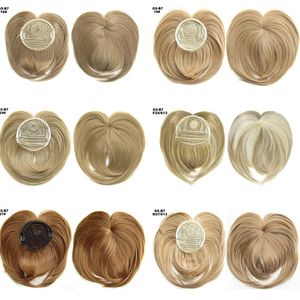 Heart Bangs Head Hair Replacement Blonde Black Natural Color