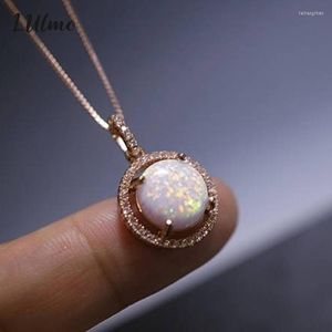 Kolye Kolyeleri Doğal Taş Gül Kristal Pembe Kuvars Agata Lapis Lazuli Opal Aytaşı DIY Yuvarlak Boncuk Ejderha Soyutları