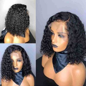 Ladies African Black Short Curly Wigs Synthetic Wig Wholesale