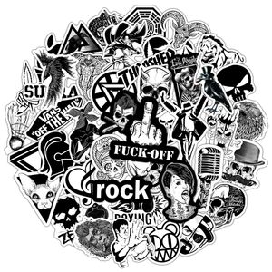 50pcs Punk Rock Stickers Rock and Roll Müzik Çıkartması Vinil Su Geçirmez Atıklar Metal Bant Su Şişesi Dizüstü Bilgisayar Bilgisayar Telefonu Yetişkinler Gençler C50-108