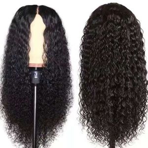 Long Curly Hair peruca capa de cabe￧a solta Wigs sint￩ticos por atacado