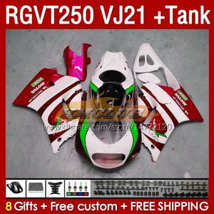 Tank Fairings Kit f￶r Suzuki SAPC RGVT250 RGV-250CC 1988-1989 BODYS 159NO.140 RGV-250 RGV250 VJ21 RGVT-250 1988 1989 RGVT RGV 250CC 250 CC 88 89 ABS FAIRING RED DARK BLK