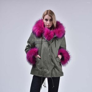 Frauen Trenchcoats Parka Winter Mode Jacken Dicke Warme Flauschige Hohe Qualität Oberbekleidung Weibliche Kurze