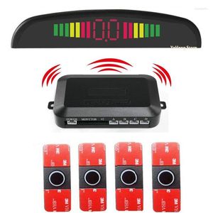 Auto Rückfahrkameras Kameras Parksensoren Original 16,5 mm 4 Auto Reverse Backup Radar System Detektor De LED Display Wireless Sensor