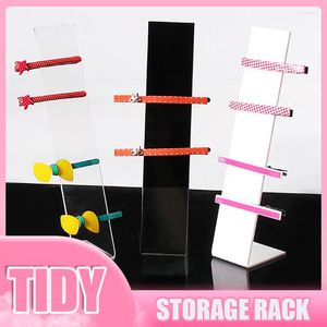 Jewelry Pouches Black/White Acrylic Headwear Showing Rack Earrings Holder Display Stand L Shape Hair Accessories