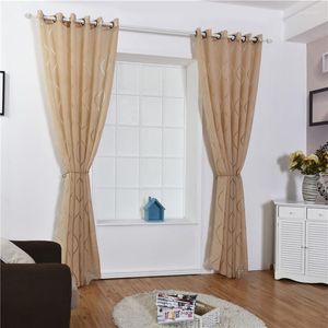 Cortina cortina cortinas de onda de onda cortada tela de flor para sala de estar com cortinas de janela de tule