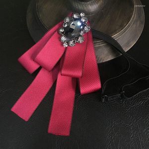 Bow Ties Women Men Collar Sweater Shirt Ribbon Tie Cravat Groom Wedding Suit Party Butterfly Rhinestone Crystal Bowtie School Necktie