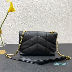2022 Designer Leather Bags Women Handbag Crossbody Lady Shoulder WOC LOULOU Bag Flip Cover Femal Black Gold Silver Chain Tote Coin Purse