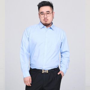 Camisa de vestido masculino Men 2022 plus size 8xl 7xl negócios de manga longa branca formal preto 6xl clássico masculino macho grande blusa 5xl