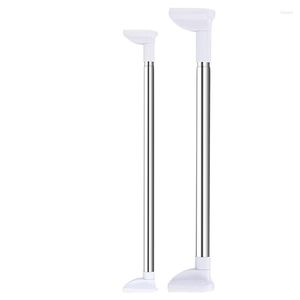 Tende da doccia 50-120 cm Asta per abbigliamento senza punzonatura Asta per tende estensibile in acciaio inossidabile Facile installazione per spazio domestico fai da te Acc