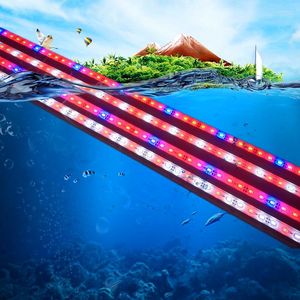 Grow Lights 5pcs 50cm Underwater Aquarium Fish Tank Fishbowl Light Waterproof Kitchen White Blue Red Green SMD 5730 9W LED Lamp Plant