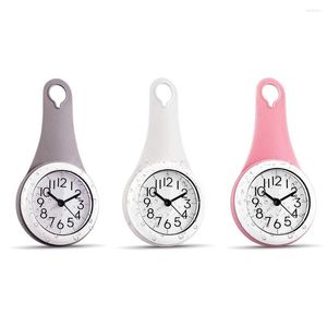 Wall Clocks Kitchen Bathroom Clock Waterproof Silent Shower Hanging With Suction Suckers Home Decoration