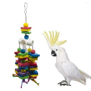 Inne zaopatrzenie ptaków Duża papuga żucia zabawka na Makaw African Grays kakadoo Eclectus Budgies Parakeet Conure Conure Cage Cage Wood