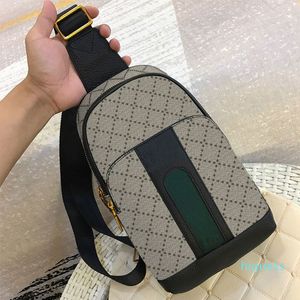 Homens, cintura de cintura esportte bolsas de bolso de bolso de bolso de bolso ajustável Red Ribbon Green Hardware dourado letras