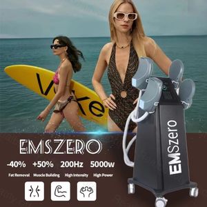 HIEMT EMS Neo Machine EMSzero Stimolatore per la costruzione muscolare RF Slim Body Contouring 13 Tesla Dispositivo per bruciare i grassi 4 Maniglie / Cuscinetti pelvici Opzionale