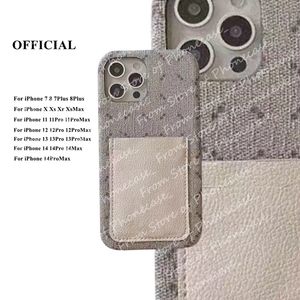 Retro DoubleG Designer Phone Cases for iPhone 16 15 14 13 12 11 Pro Max 15pro 14pro 13pro 12pro X XR XS XSMax 7 8 plus Classic Wallet Card shell case with logo box