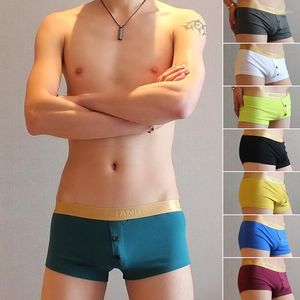 Unterhosen Herrenhöschen Männer Baumwolle Boxer Sexy Unterwäsche Atmungsaktive Bequeme Dessous Trunk Boxer Bund Knopf