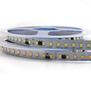 Paski AC 220V 230V 240V Pasek LED 2835 SMD 120LEDS /M Wysoka jasna elastyczna linowa taśma Lampa Lampa Lampa ciepła /4000k /zimna biała /400