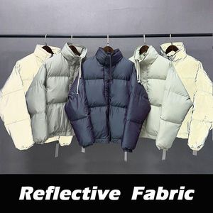 Designer Down Down Parkas Winte Reffluction Puffer Jacket Homens Mulheres mantêm casacos quentes de zíper acolchoado Doudoune Homme High Street Streetwear