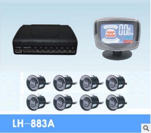 Câmera Fedex venda por atacado-Câmeras de câmeras traseiras de vista do carro Sensores de estacionamento por DHL ou Fedex Sets Sistema frontal Sistema Auto Veículos Radar de backup reverso kit com tela LCD