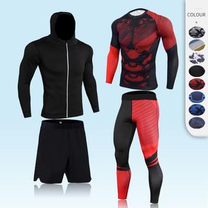 Men's Tracksuits Mans Sportswear Fitness Clothing Rash Guard MMA Tactical Underwear Winter Sports Suits Thermal Workout Base Layer Gym