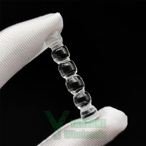 Terp Pillar Clear Quartz Inserts Rökning 6 pärlor staplade sammansvetsade Terp Pills for Slurper Banger Nails on Glas Water Bong Dab Riggar YAREONE Partihandel