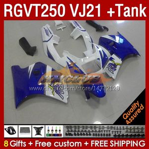 Carenados Rgv al por mayor-Tank Fairings Kit For SUZUKI RGV250 VJ21 SAPC RGV CC RGVT Bodyworks No RGV RGVT250 RGVT RGV CC CC Fairing Kit factory blue