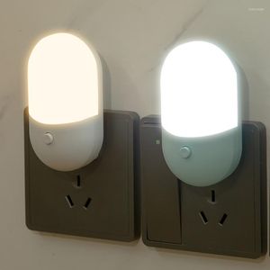 Nocne światła Avvrxx LED LID Light Lighting Mini UE US Plug Lampa dla dzieci w pokoju Święta w sypialni