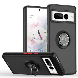 Matte Armor Anti-Scratch Kickstand Cases Finger Bracket Ring Stand Hard PC Clear Shockproof For Google Pixel 7A 6 7 Pro Pixel7 Pixel6