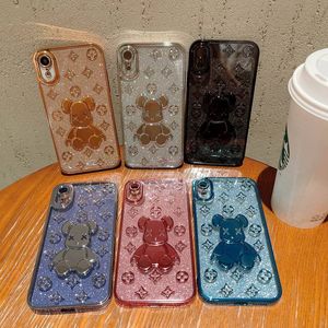 3D Designer Mobile Phone Cases For Apple iPhone 14 13 12 11 Pro Max XR XS 8 7 PLUS Electroplating Protective Back Shell Cover