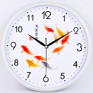 壁の時計サイレントチャイナ時計ヴィンテージシンプルなレトロモダンな素朴なリビングルームゼガーサイエニーホームデコレーションOO50WC