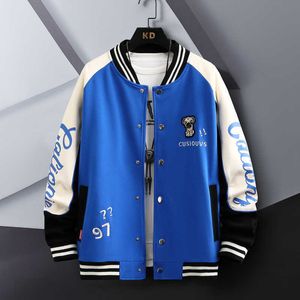 Giacche da uomo giacca da baseball varsity da uomo da donna donna vintage ricamo lettera di ricamo vintage patchwork cappotto hip hop bomber cappotto unisex klp9