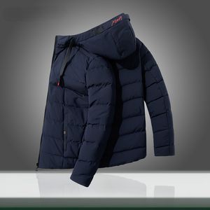 Nuovi uomini Parka Cappotti Giacca invernale Mens Warm Addensare Parka antivento Cappotto Casual Capispalla con cappuccio Giacca Allentata Imbottita Solid