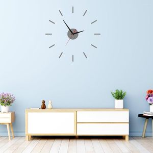 Wanduhren 3D Moderne große dekorative Uhr Acrylspiegel Home Wohnzimmer Dekor für Haushalt Schlafzimmer Dekoration