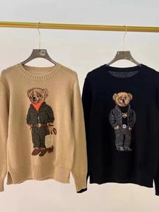 Autumn Winter Men's Sweaters For Men and Women's Fashion Sticked Loose Jumper tröja Par Rund hals långärmad tröja bomullsull Cashmere