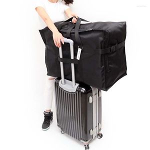 Duffel Torbalar Su geçirmez katlanır seyahat erkekleri büyük kapasiteli bagaj taşınabilir kadın hava taşıyıcı paketi tote çanta