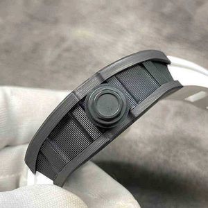 شاهد مصمم MENTS الفاخرة ميكانيكا الساعات Richa Milles Wristwatch Business Leisure RM055 بالكامل أوتوماتيكي ميكانيكية R Watch Carbon Fiber 3BRJ
