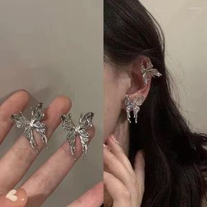 Studörhängen Hiphop Punk Butterfly örhänge Design Animal For Women Ear Rings Korean Fashion Jewelry Y2K Eesthetic Gifts