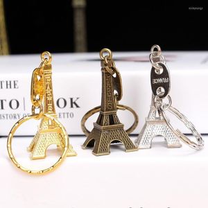 Keychains Eiffel Tower Key Chain Ring Car Motorcycle Keychain Height Metal Creative Model Keyring For Christmas Gift