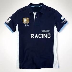 Camisa casual de alta qualidade de lapela de tamanho grande bandeira Espanha Itália Estados Unidos Argentina França Brasil GBR Racing Europeu e Americano