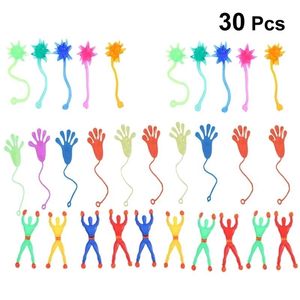 Novel Games 30 PCS Barn Barn Stretchy Sticky Toy Set Hands Palm Climb Mange Party Favors Pranks S Slumpmässiga stil 220930