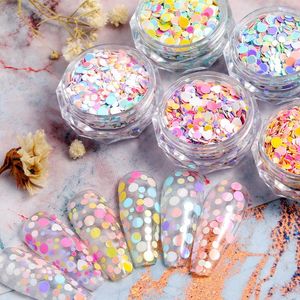 Nail Glitter 1 Pc Matte Dotting Flakes Sequins Paillette Chunky Glitters For Face Eye Make Up Foil Manicure