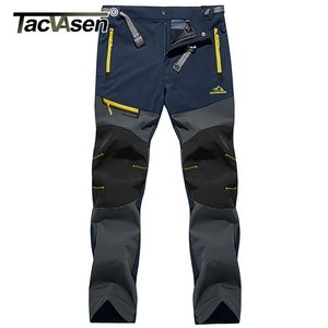 Men's Pants TACVASEN 4 Season Breathable Mens Tactical Fishing Hiking Camping Waterproof No Fleece Zipper Pocket Casual Trousers 220930