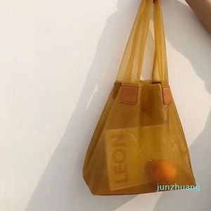 Abendtaschen Damen 2021 Ins Organza Transparent Mesh Einzelne Umhängetasche Modische leichte All-Match-Shopping 2022