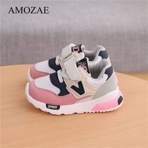 Spring Autumn Kids Buty dla dzieci chłopcy dziewczynki dla dzieci swobodne trampki oddychające miękkie anty poślizgowe sporty rozmiar 21 30 220811GX