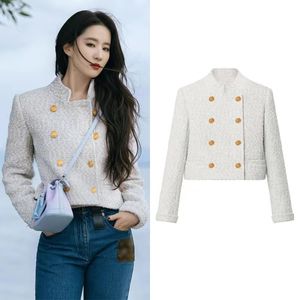 Ly 2022 New Autumn and Winter Women's Coat High Quality Coat Tweed Spring Jacket Women's Coat Down Jacket母の日ギフトバレンタインデーの誕生日