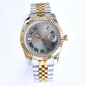 Stainless Steel Strap Wristwatches Precision and durable couple watches luxury Diamonds Women Men Watch day date Mechanical Fashio290G