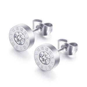 Stud 2022 Designer de luxo Mulheres Moda Stud Presentes de Amante de Aço Inoxidável com Diamante Alto Polonês Brincos de Noivado para o Natal